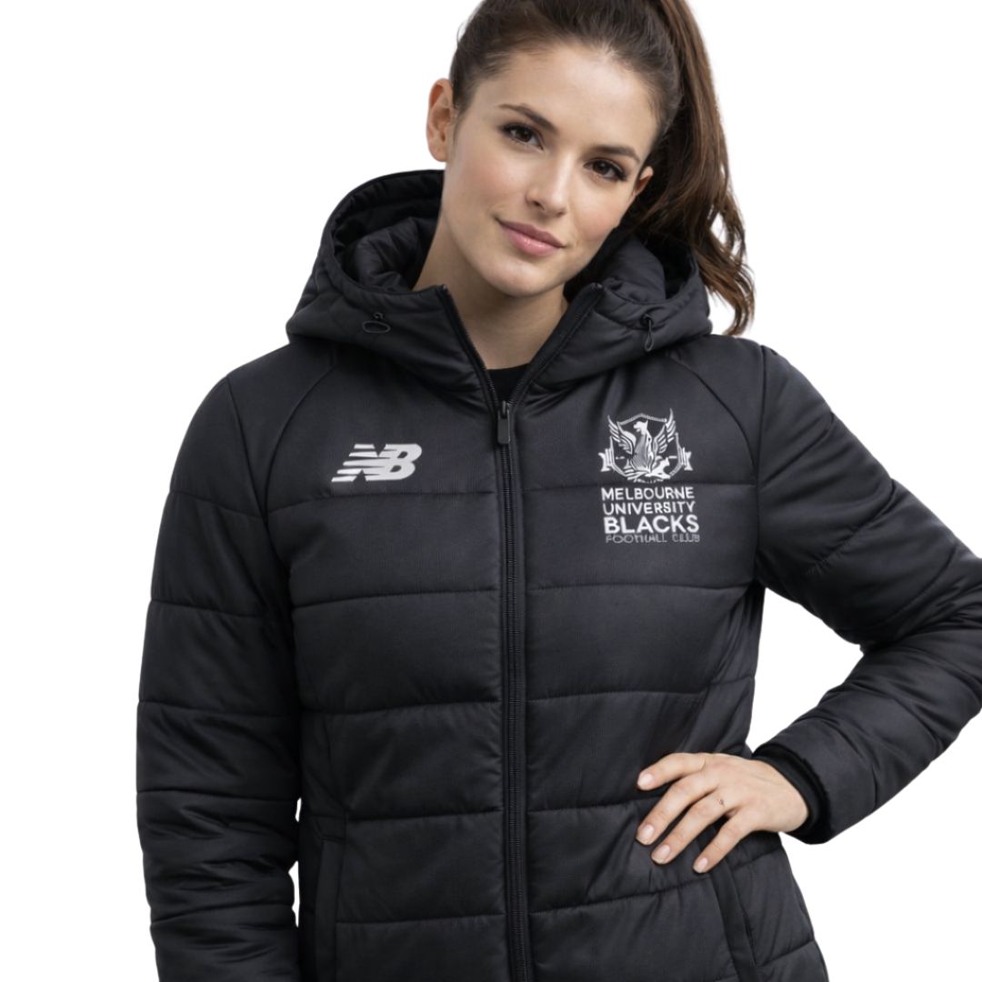 New Balance Uni Blacks Hooded Puffer Jacket