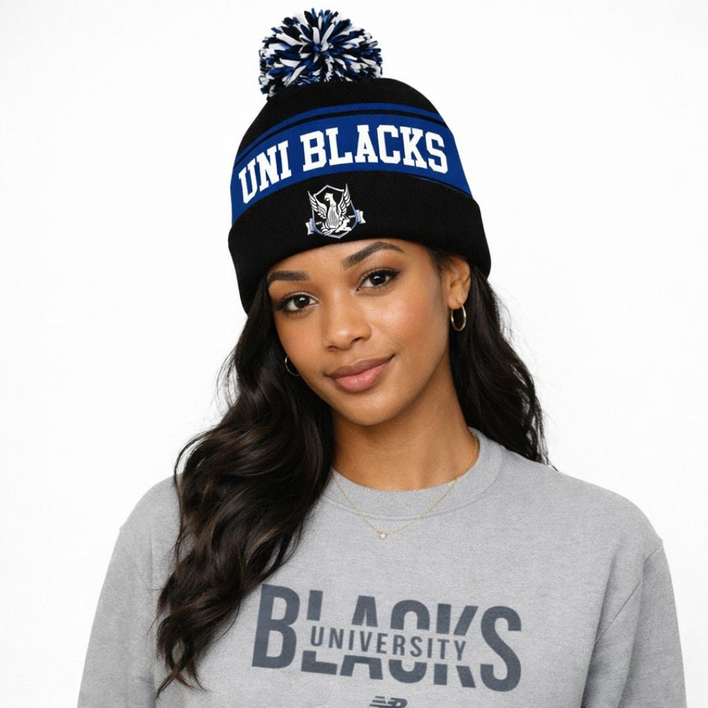 Uni Blacks Pom Pom Beanie