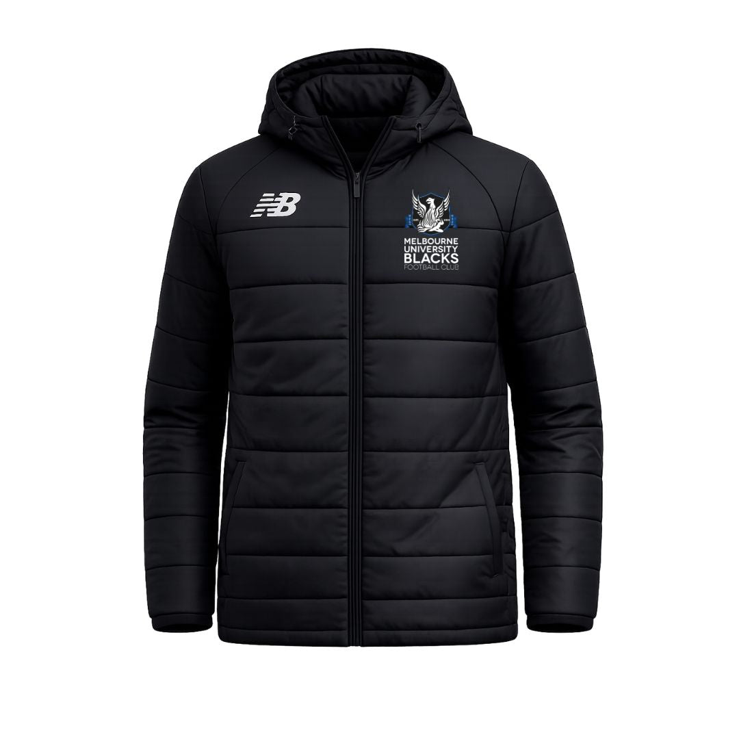 New Balance Uni Blacks Hooded Puffer Jacket